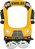 AIRLOONZ SELFIE FRAME BACK TO SCHOOL BUS 56 (PKG)