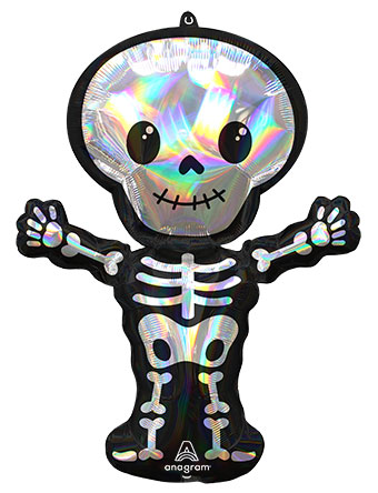 LRG SHP IRIDESCENT SKELETON (HOLO) 34 (PKG)