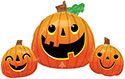 LRG SHP SMILEY PUMPKIN TRIO 35 (PKG)