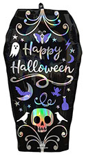 LRG SHP HALLOWEEN IRIDESCENT COFFIN 27 (HOLO)(PKG)(D) sale