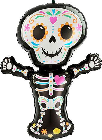 LRG SHP DAY OF THE DEAD SKELETON 34 (PKG)