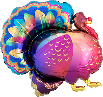 LRG SHP GLITTER TURKEY 32 (PKG)(D) sale