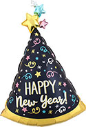 LRG SHP CONFETTI PARTY HAT HAPPY NEW YEAR 36 (D) sale