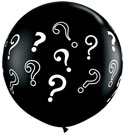 3C QUESTION MARKS ONYX BLACK (PACK2)