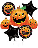 BOUQUET SMILEY HAPPY HALLOWEEN PUMPKIN (PKG)(D) sale