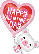 LRG SHP HAPPY VALENTINE'S DAY BEAR 31 (PKG)