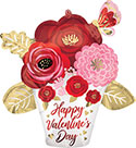 LRG SHP SATIN HVD PAINTED FLOWERS 26 (PKG)