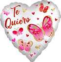 18H SATIN TE QUIERO BUTTERFLIES (PKG)