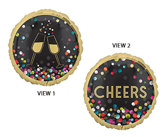 18C CHEERS COLORFUL CHAMPAGNE CONFETTI (PKG)