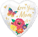 28H LOVE YOU MOM SATIN FLORAL (PKG)