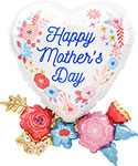 LRG SHP HAPPY MOTHER'S DAY ARTFUL FLORALS 30 (PKG)(D) sale