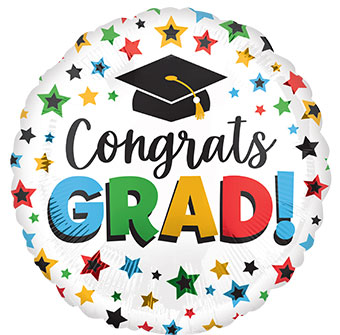 28C MULTI-COLORED CONGRATS GRAD (PKG)