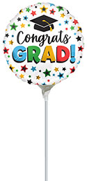 9C MULTI-COLORED CONGRATS GRAD AIR FILL ONLY