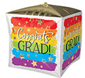 CUBEZ PAINTED RAINBOW CONGRATS GRAD (PKG)(D) sale