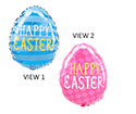 18SHP HAPPY EASTER FUNNY PINK BLUE EGG (PKG)