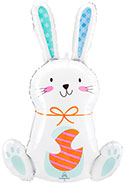 LRG SHP WHITE FUNNY BUNNY 33 (PKG)