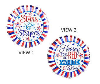 18C HOORAY FOR THE RED WHITE & BLUE STARS & STRIPES