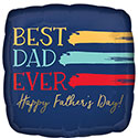 18SQ HAPPY FATHER'S DAY PAINTED BEST DAD EVER