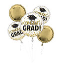 BOUQUET CONGRATS GRAD GOLD GLITTER (PKG)