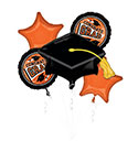 BOUQUET CONGRATS GRAD TRUE TO YOUR SCHOOL ORANGE (PKG)(D)