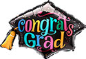 LRG SHP FOLLOW YOUR DREAMS CONGRATS GRAD CAP 31 (PKG)