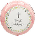 18C MY FIRST COMMUNION PINK (PKG)