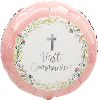 18C MY FIRST COMMUNION PINK (PKG)