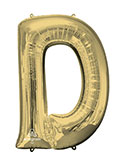 LRG SHP LETTER D WHITE GOLD ANAGRAM (PKG)