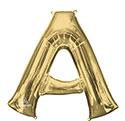 LRG SHP LETTER A WHITE GOLD ANAGRAM (PKG)