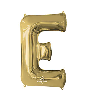 LRG SHP LETTER E WHITE GOLD ANAGRAM (PKG)