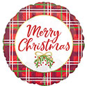 18C MERRY CHRISTMAS PLAID