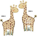 LRG SHP JUNGLE HELLO BABY GIRAFFE 42 (PKG)