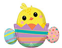 LRG SHP CHICKY IN STRIPED EGG 31 (PKG)