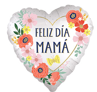 18H SATIN FELIZ DIA MAMA SATIN BLOOMS