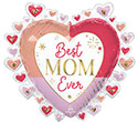 LRG SHP COLORFUL BEST MOM EVER HEARTS 29 (PKG)