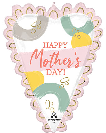 LRG SHP HAPPY MOTHER'S DAY SKETCHED HEART 35 (PKG)