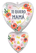 LRG SHP SATIN TE QUIERO MAMA BLOOMS 31 (PKG)