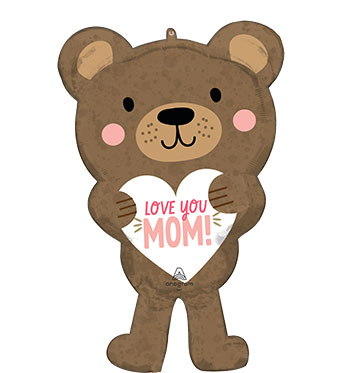 LRG SHP LOVE YOU MOM BEAR 30 (PKG)