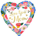 28H LOVE YOU MOM PAINTED PRINTS (PKG)