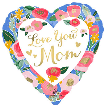 28H LOVE YOU MOM PAINTED PRINTS (PKG)