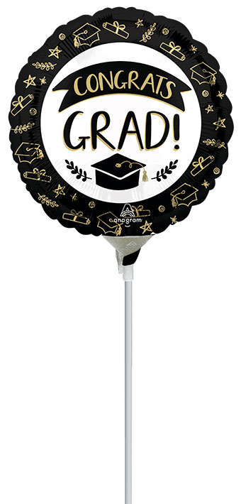 9C SKETCHED CONGRATS GRAD AIR FILL ONLY