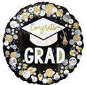 18C CONGRATS GRAD CIRCLES & DOTS (HOLO)