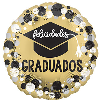 18C FELICIDADES GRADUADOS CIRCLES