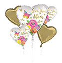 BOUQUET LOVE YOU MOM SATIN FLORAL (PKG)