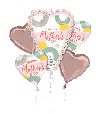 BOUQUET HAPPY MOTHER'S DAY SKETCHED HEARTS (PKG)