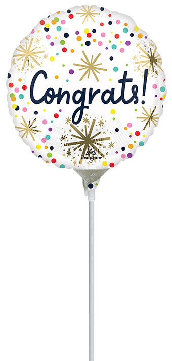 9C CONFETTI SPRINKLE CONGRATS AIR FILL ONLY