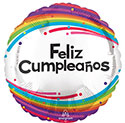 18C FELIZ CUMPLEANOS ARCOIRIS (PKG)