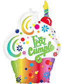 LRG SHP FELIZ CUMPLEANOS PUNTOS 34 (PKG)