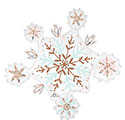 LRG SHP SATIN WINTER WONDERLAND SNOWFLAKE 32 (PKG)