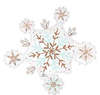 LRG SHP SATIN WINTER WONDERLAND SNOWFLAKE 32 (PKG)